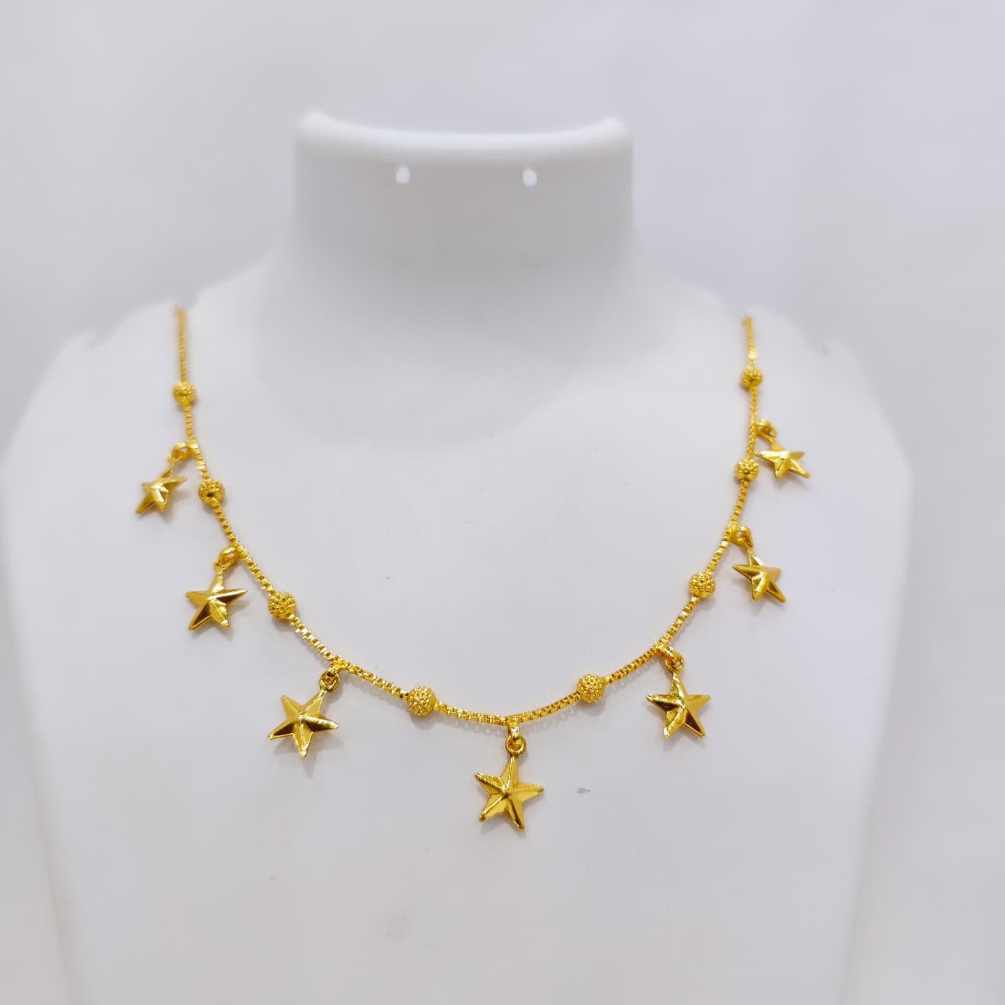 Gold-Plated Star Charm Necklace