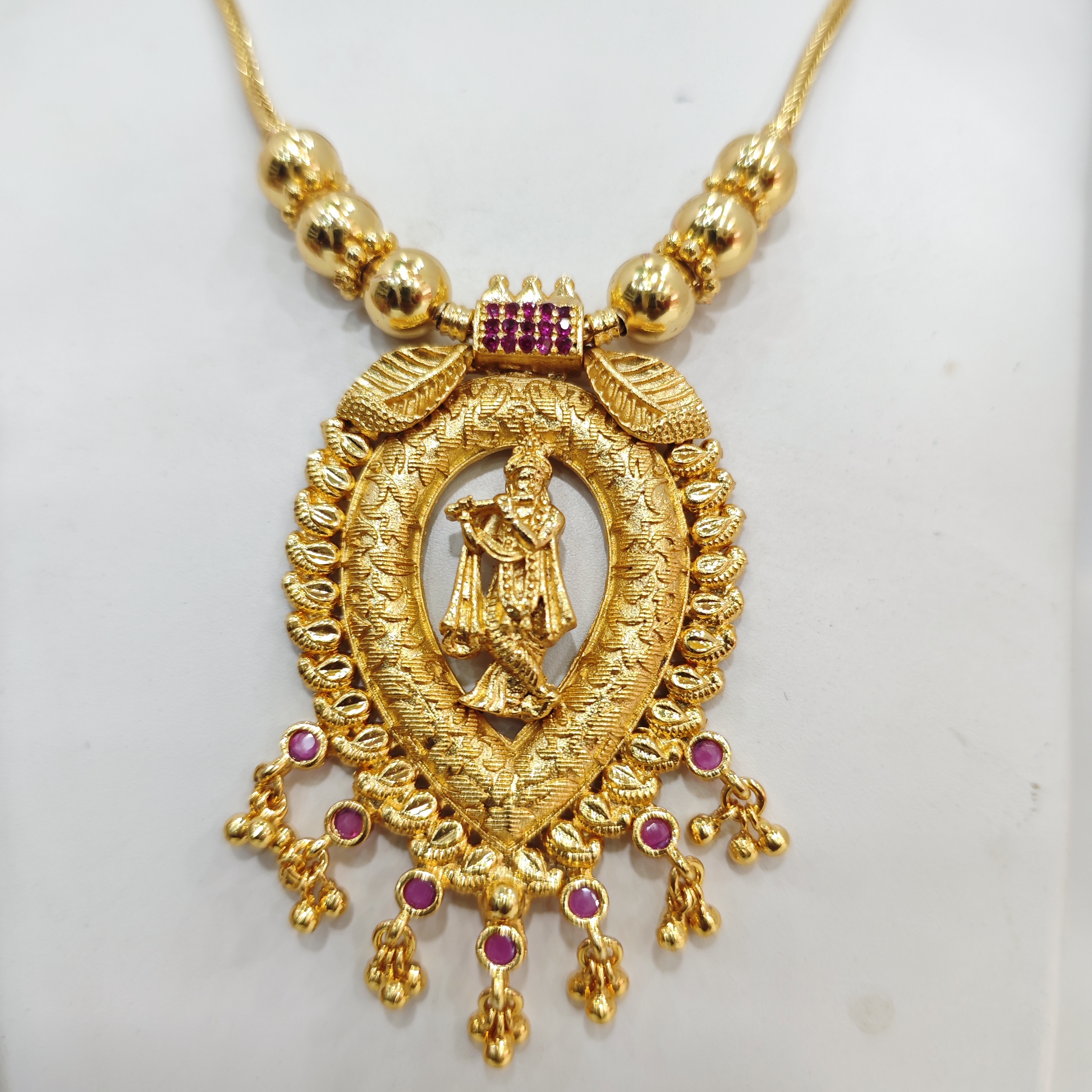 Krishna manga Temple Pendant Necklace