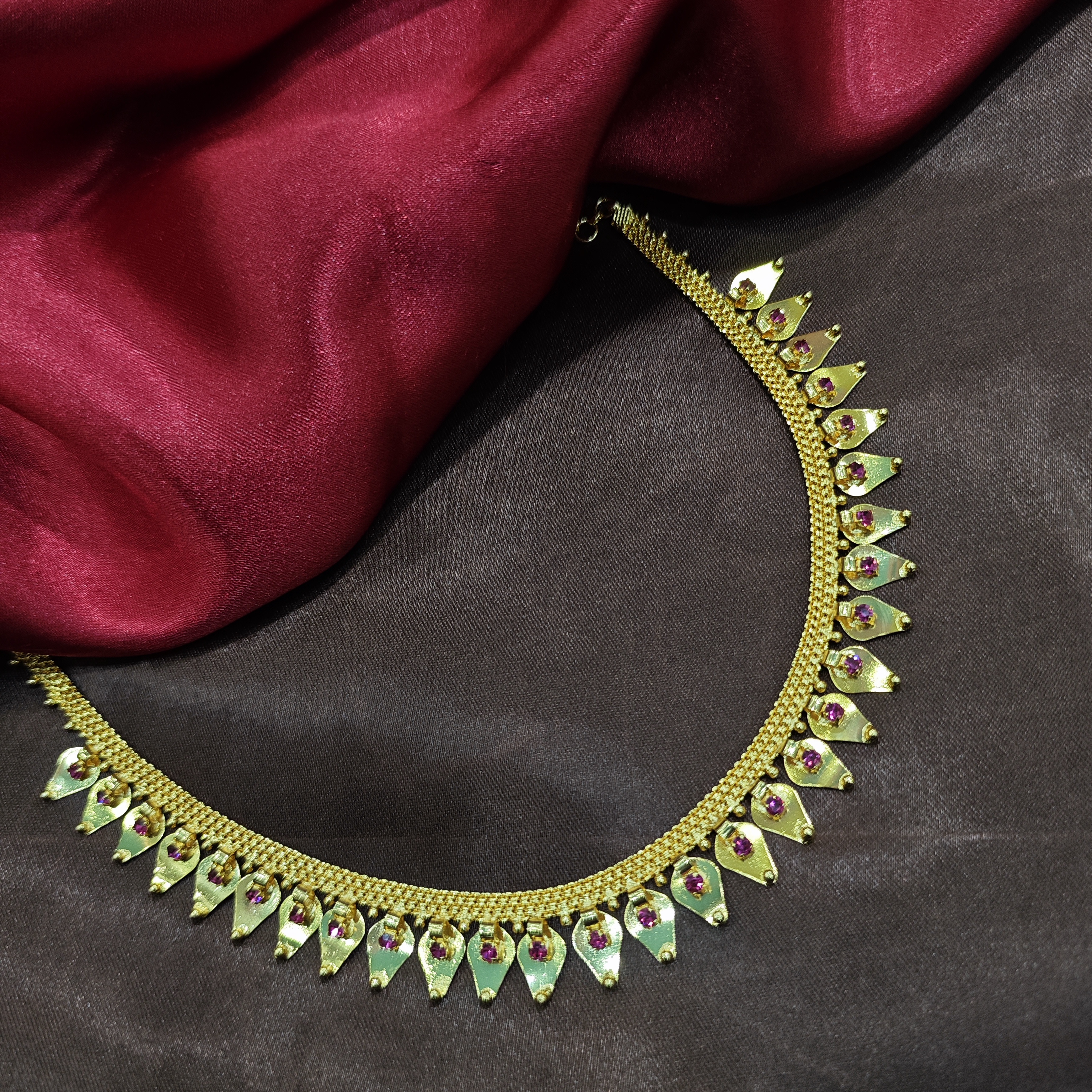 Traditional Thalikootam Gold Plated Necklace