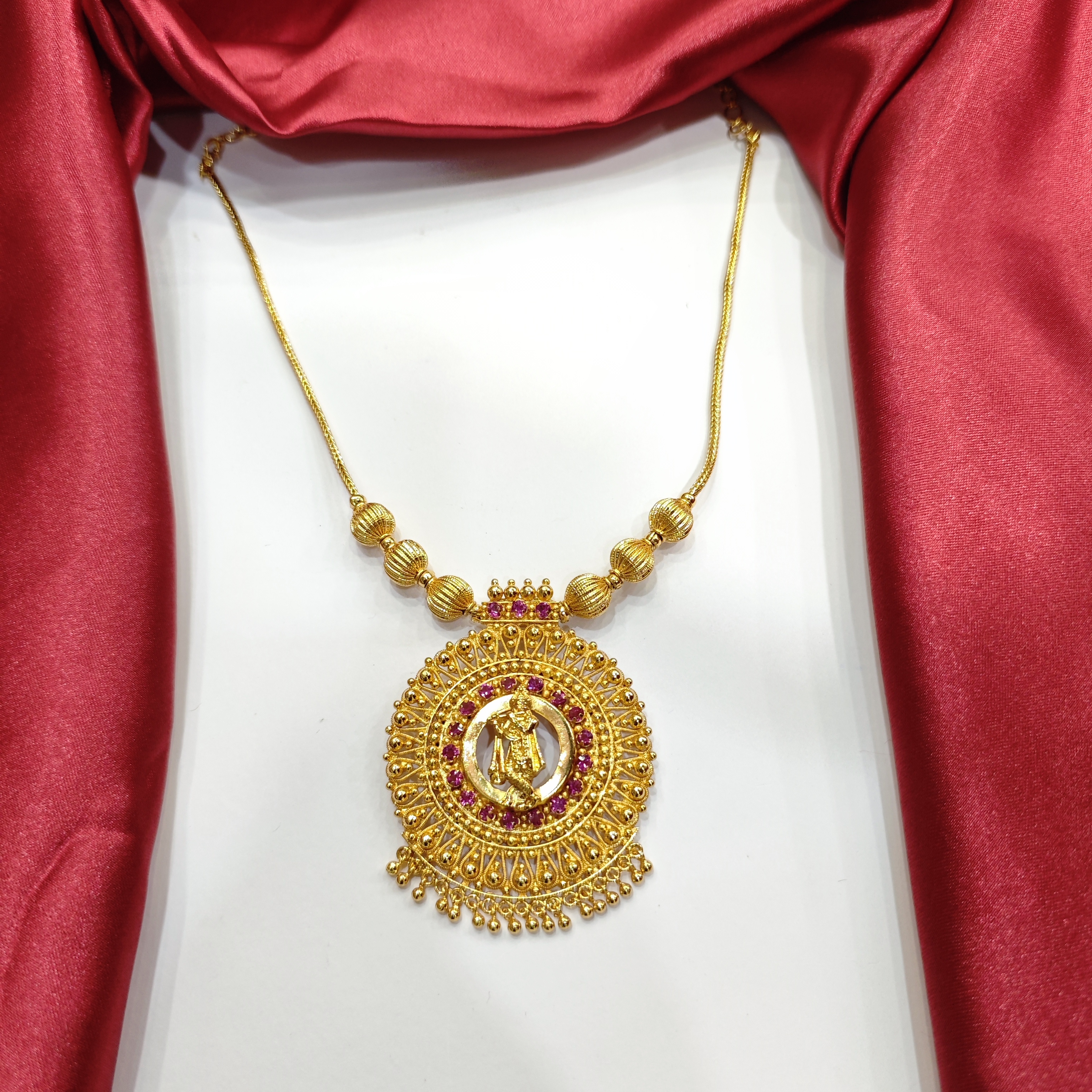 Krishna Temple Gold-Plated Necklace