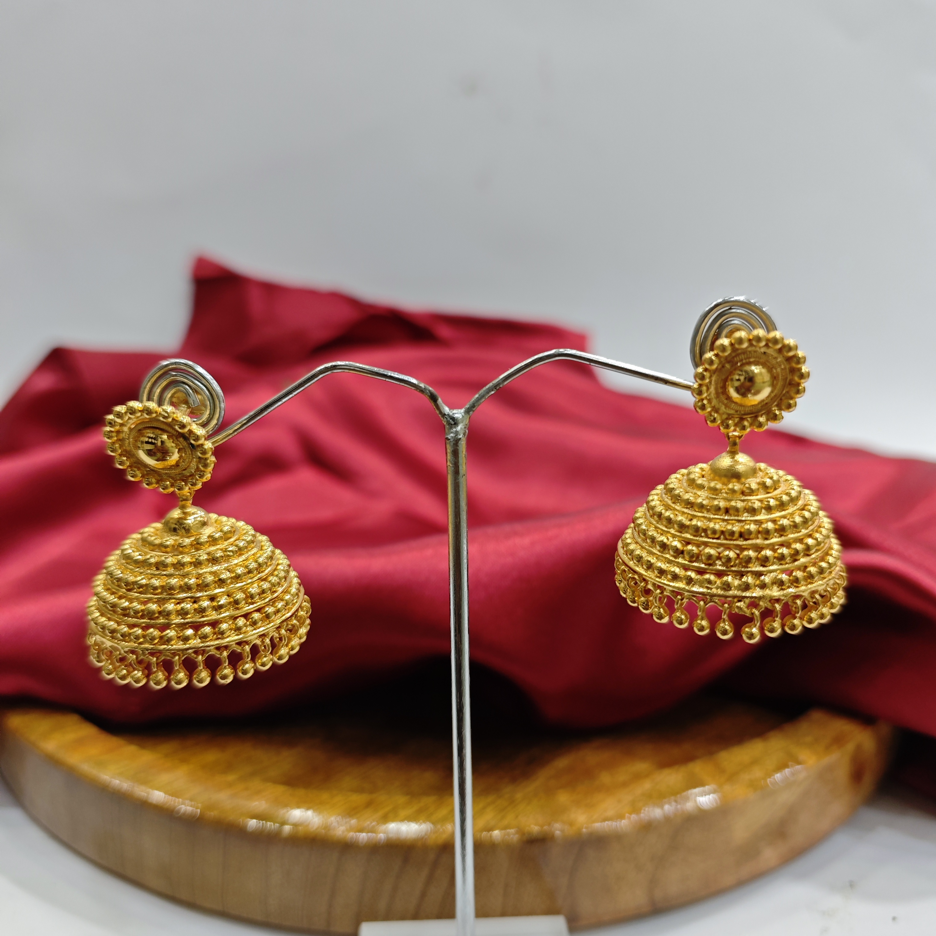 Vasora Traditional  small beeds bigJhumka Earrings
