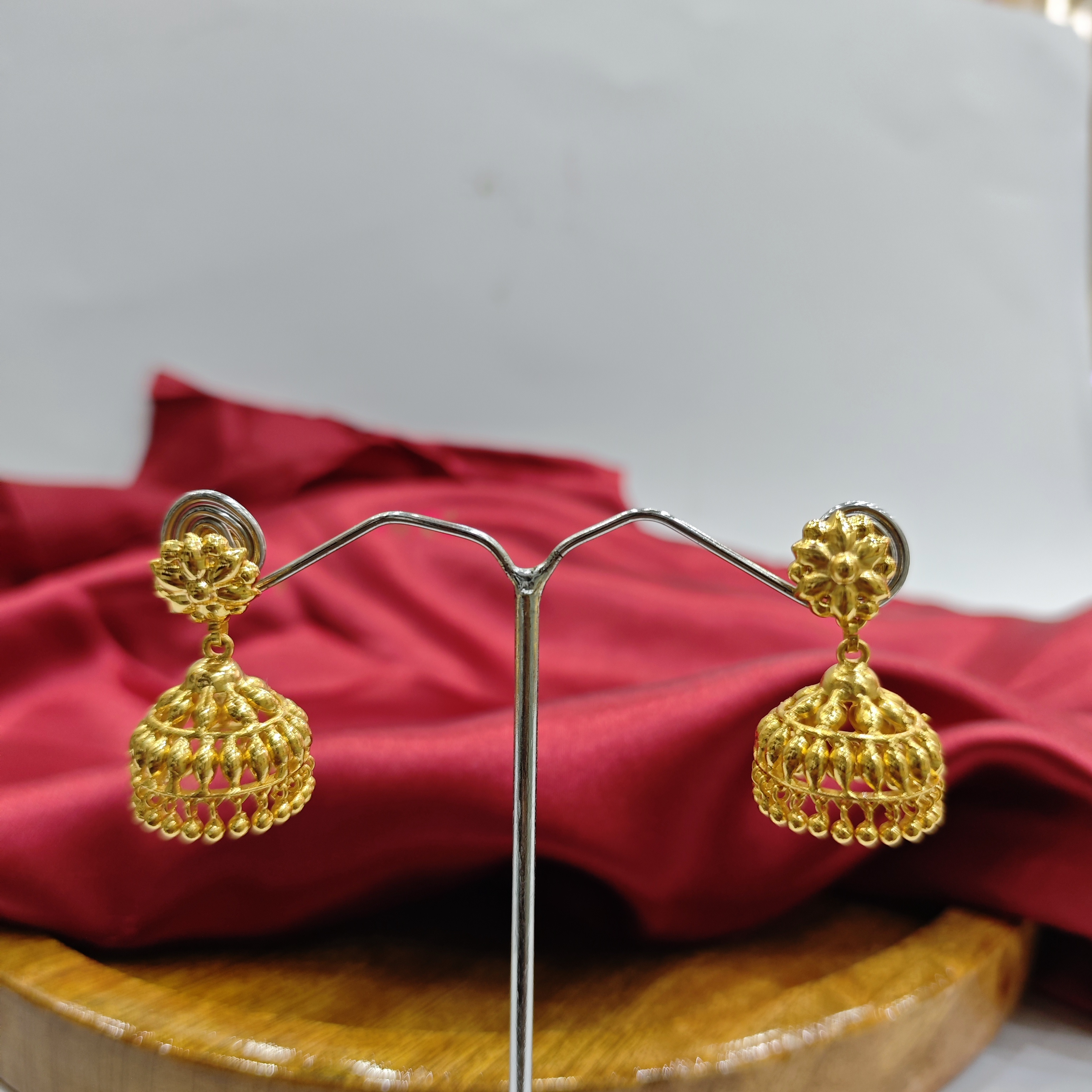 Vasora Traditional nellu small Jhumka Earrings