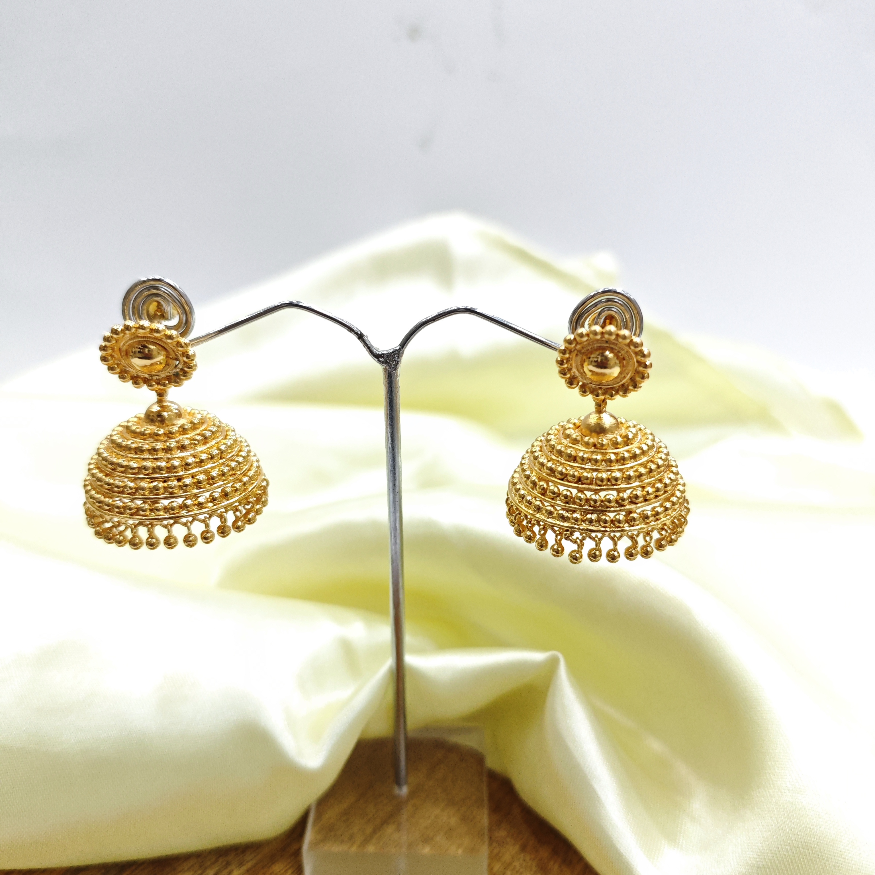 Vasora Traditional  small beeds bigJhumka Earrings