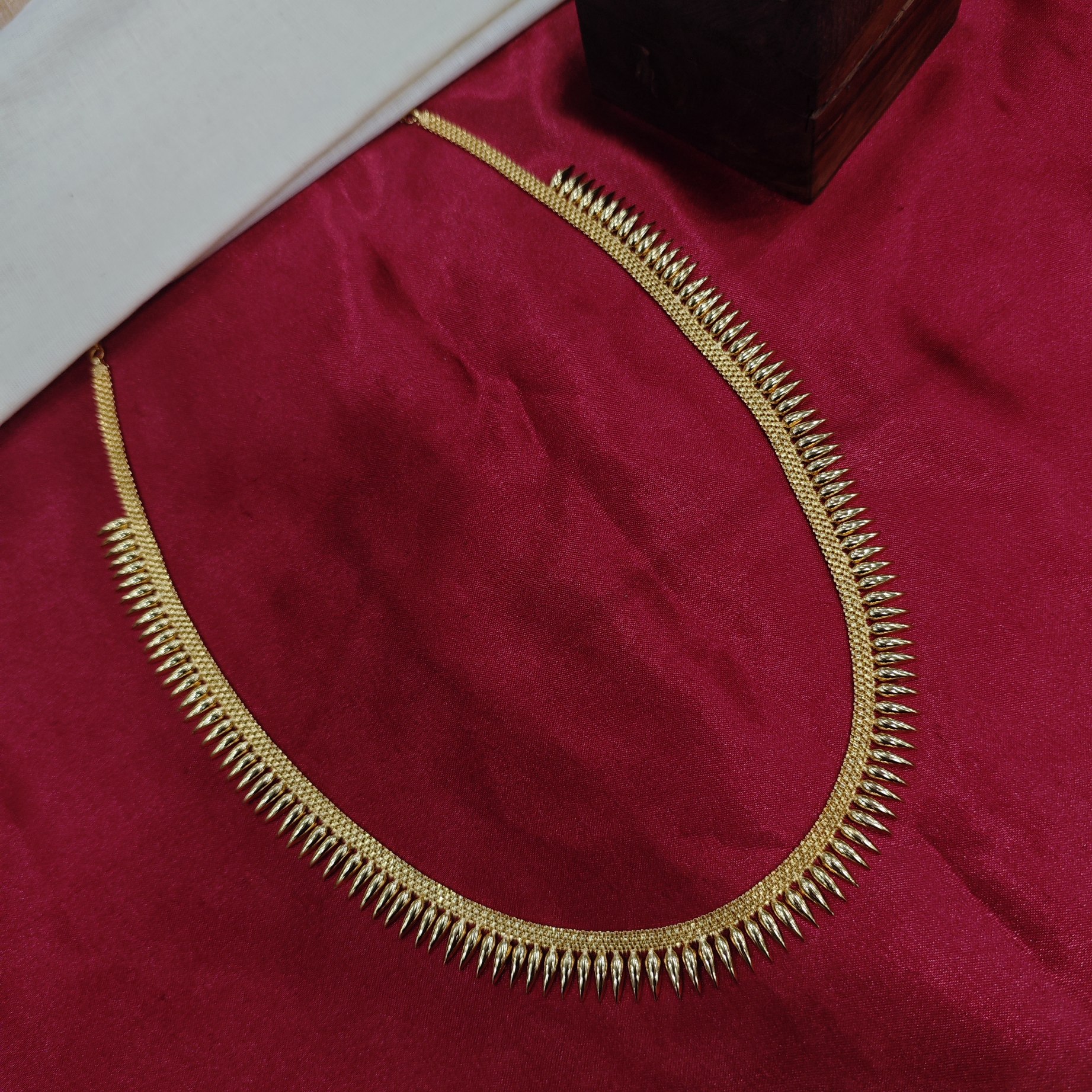 Gold Plated Single Line Mullamottu Haram (VSH09)