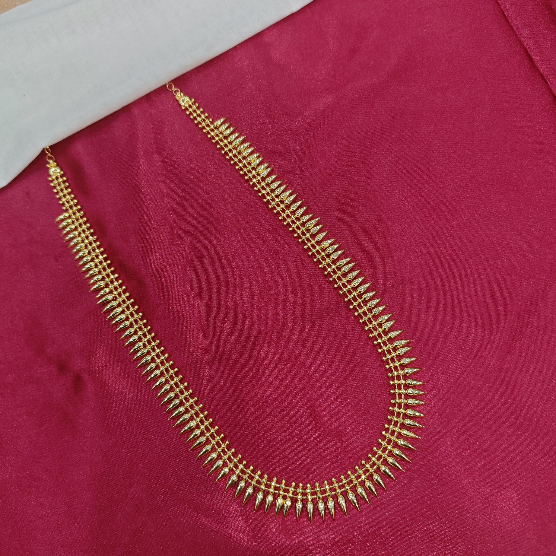 Gold Plated double Line Mullamottu Haram (VSH010)