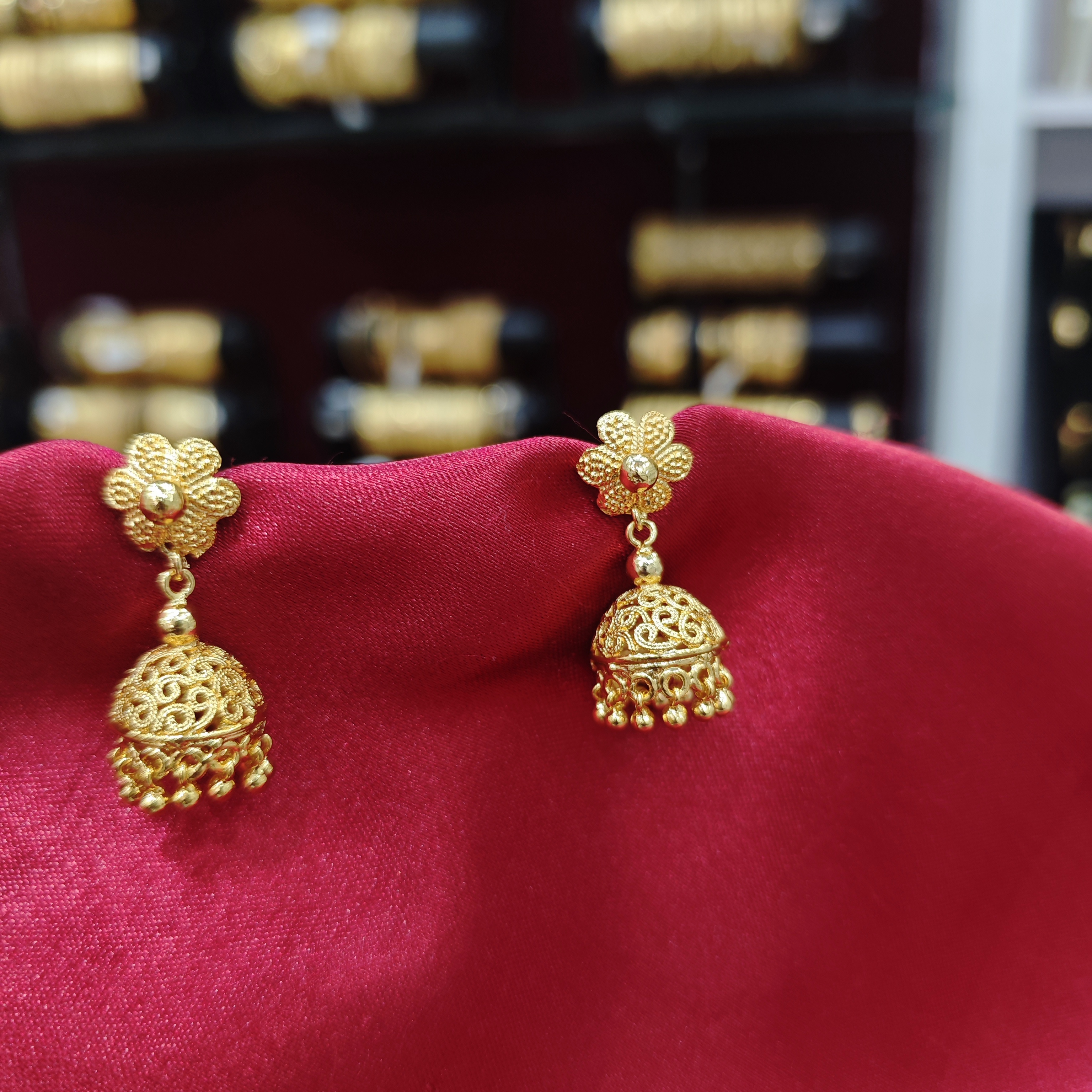 Gold plated plain small jimukka 